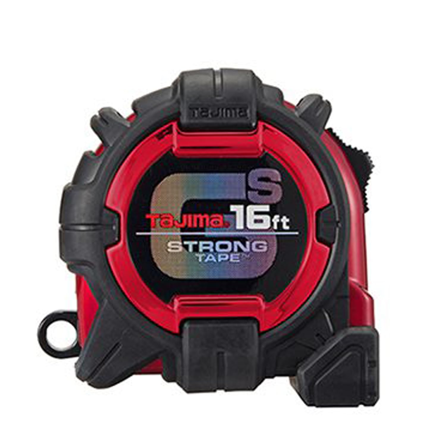 Tajima tape measure with shock-resistant case for rugged use.