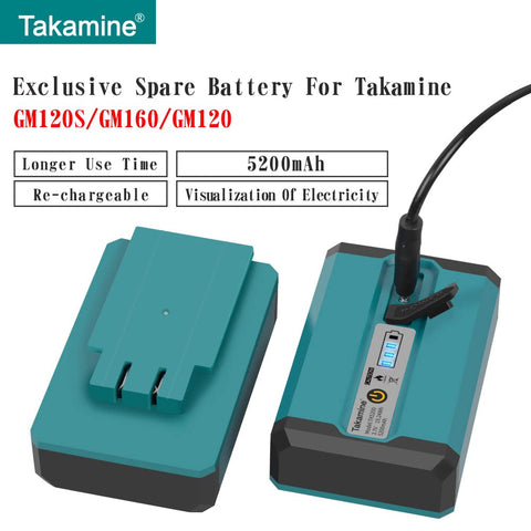 Takamine TK5200 battery charging with Type-C port enabling safer, faster recharges.