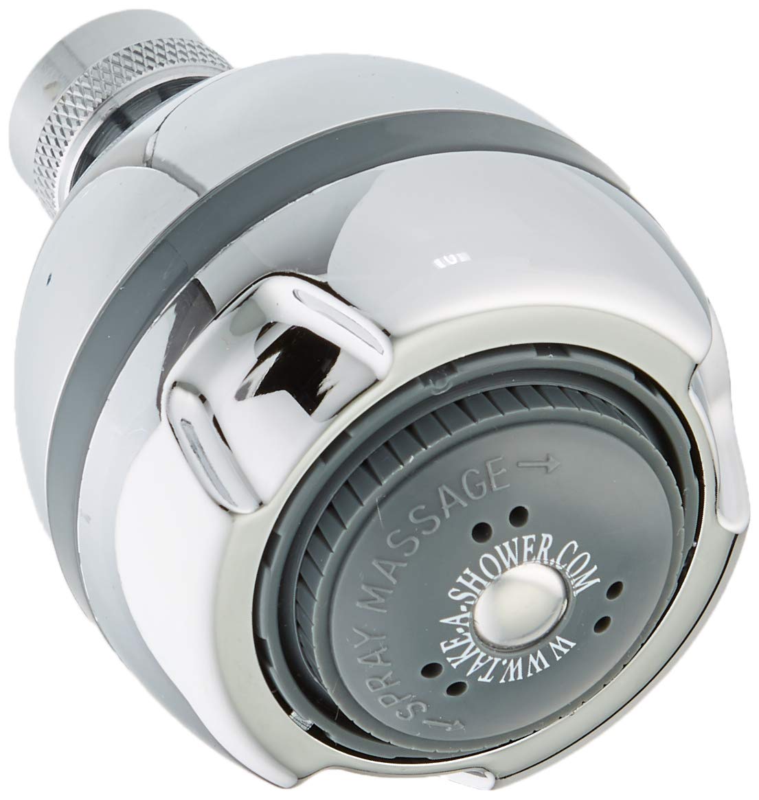 Take A Shower Fire Hydrant Spa Shower Head chrome finish delivers powerful spray for low water pressure.
