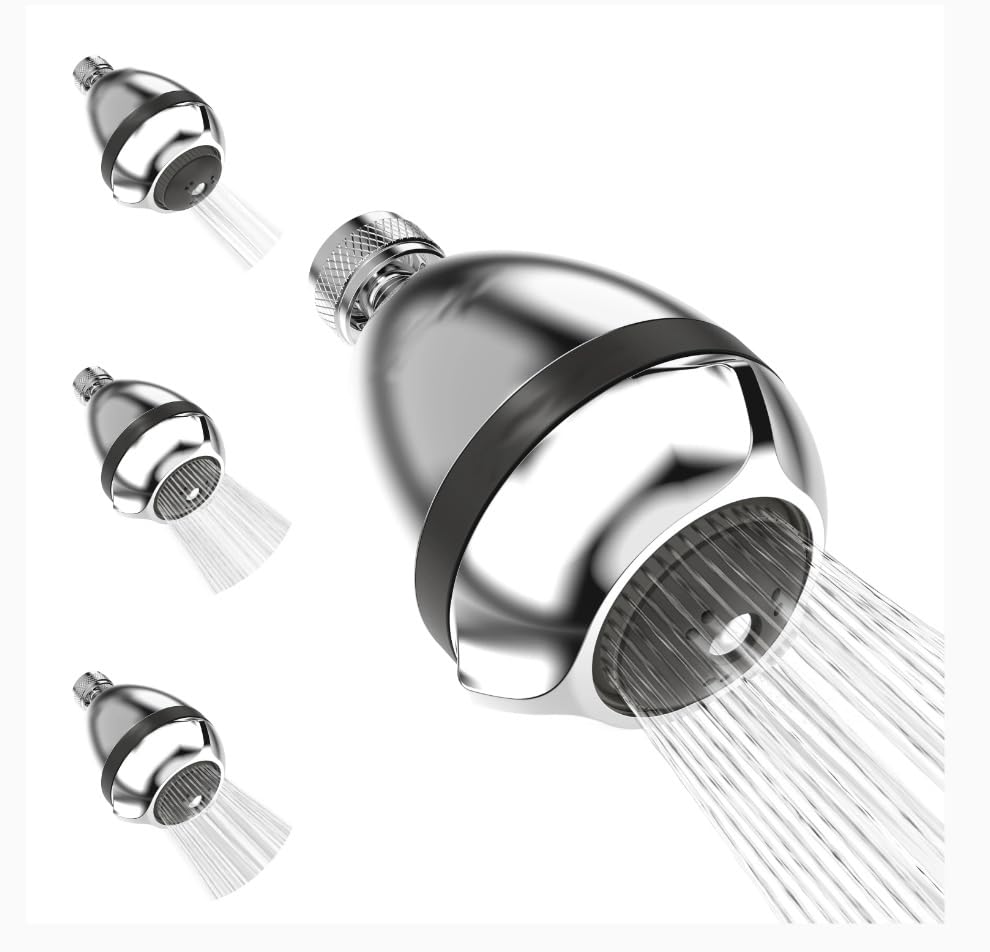 Take A Shower Fire Hydrant Spa Shower Head with metal threads for a secure connection.