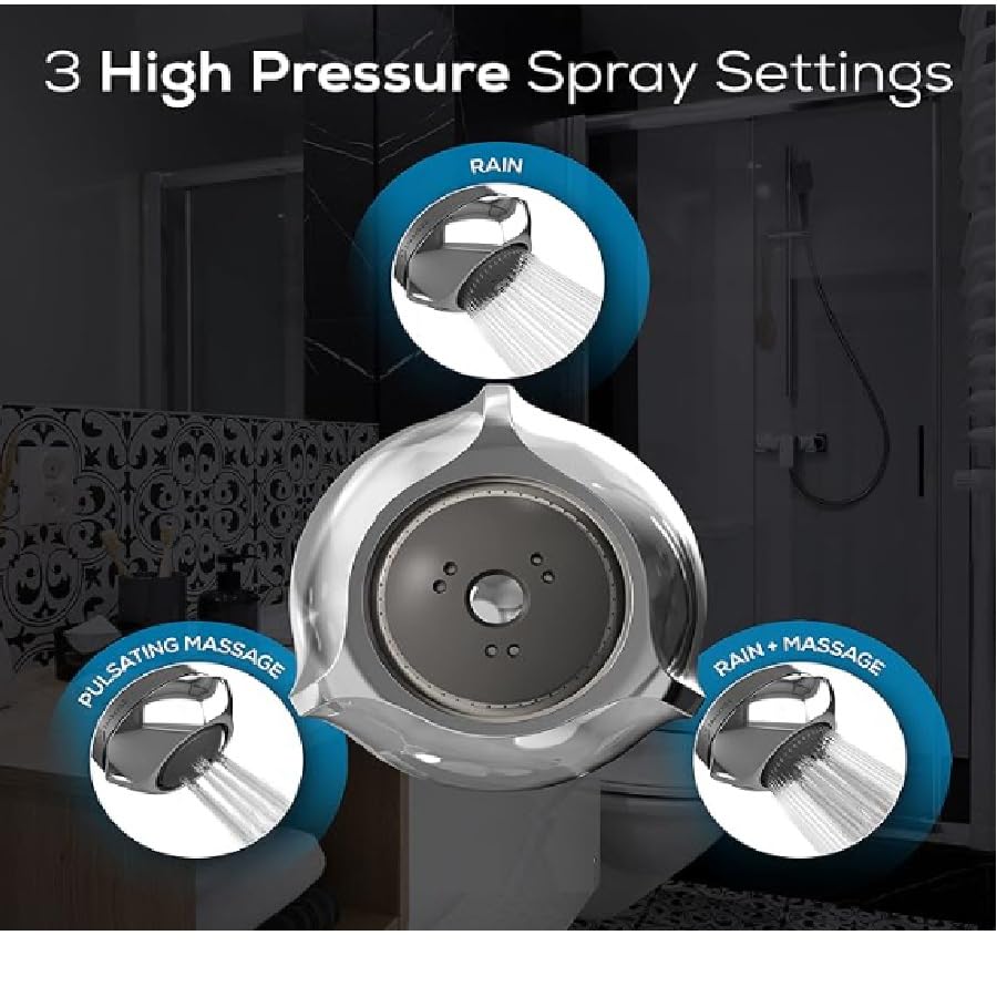 Take A Shower Fire Hydrant Spa Shower Head works with well and city water systems.