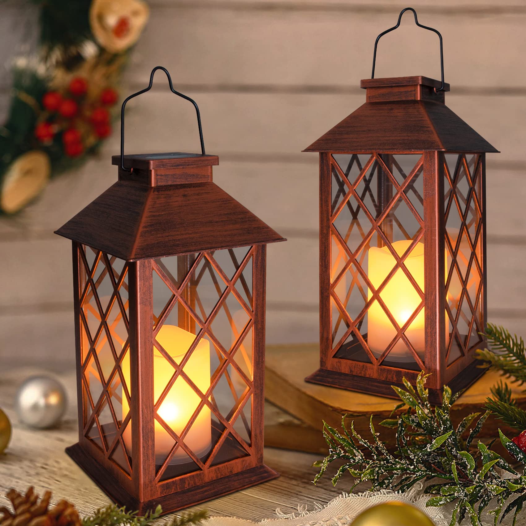TAKE ME rechargeable battery included with lanterns for extended use.