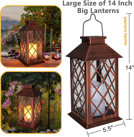 TAKE ME diamond glass pane details add vintage charm to lantern.