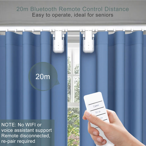 Takkicept remote range of 20 meters for convenient control