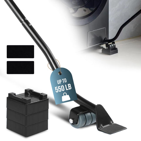 Talime furniture lifter tool set with extended lever enables powerful, safer moves.