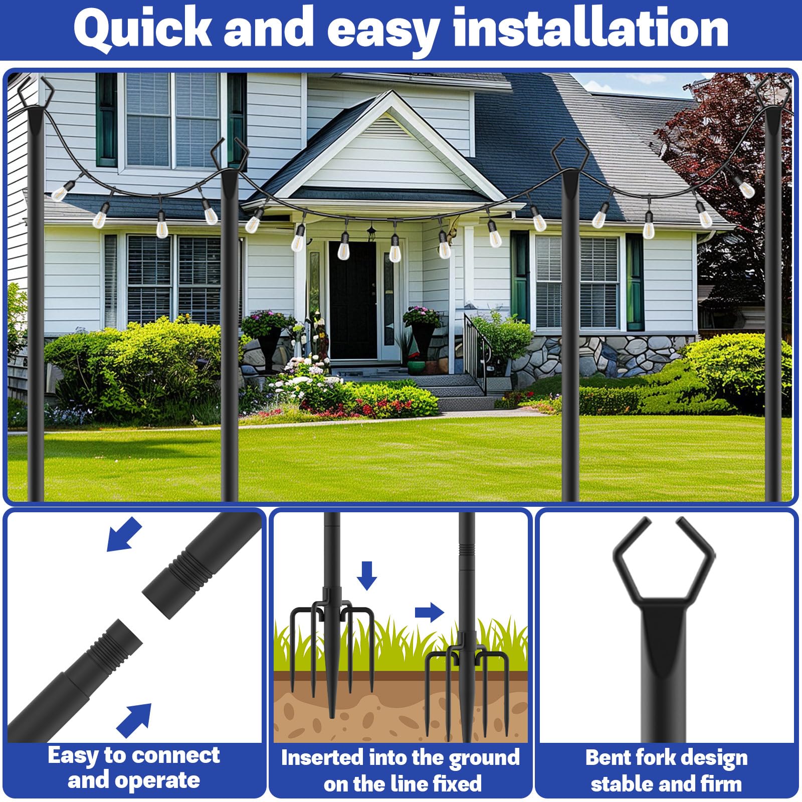 Talkhigh included bracket and screws for versatile outdoor mounting.