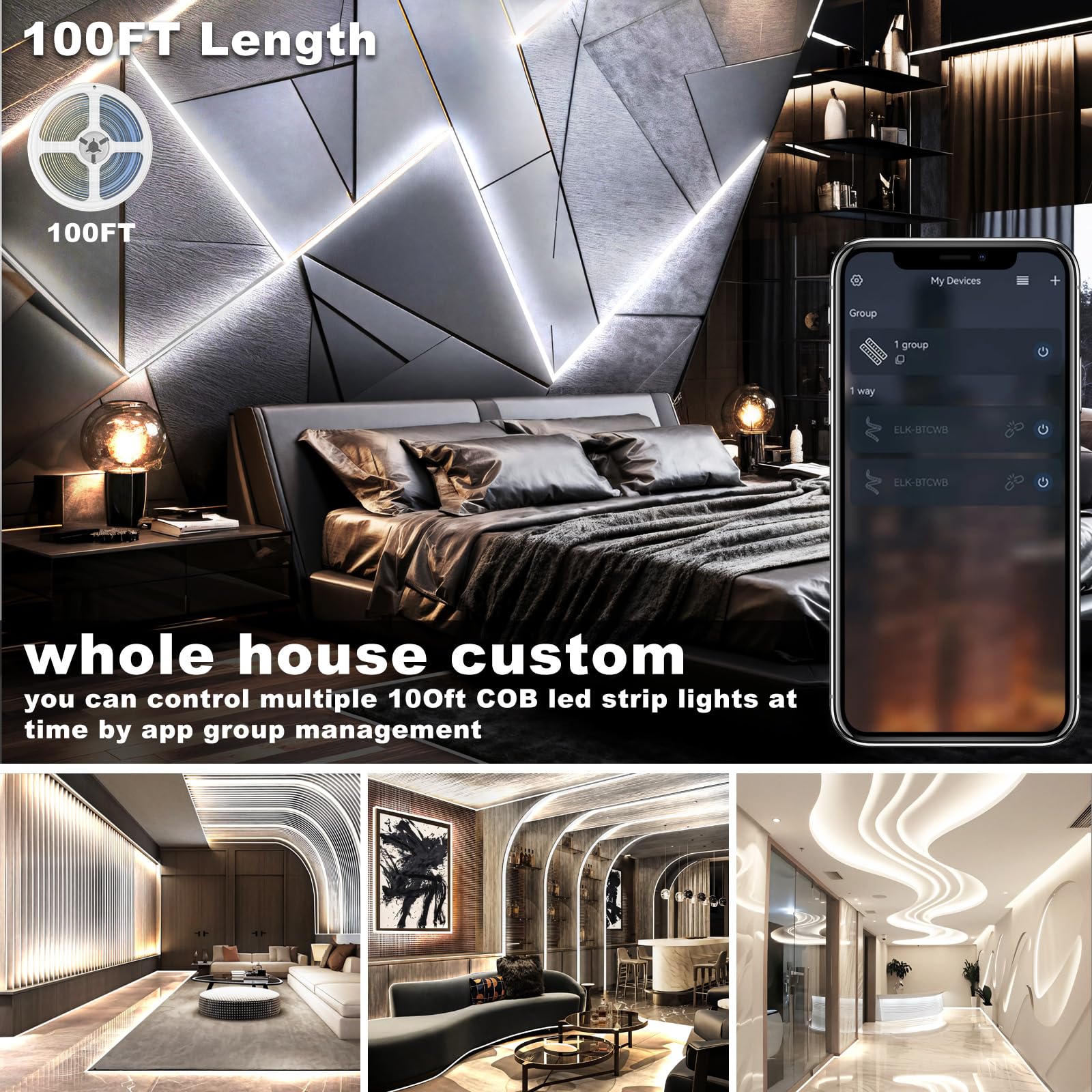 Talkhigh cabinet lights emit 6500K white glow to help locate items.