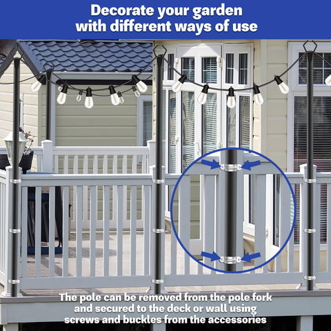Talkhigh grass or soil anchoring poles suitable for gardens and lawns.