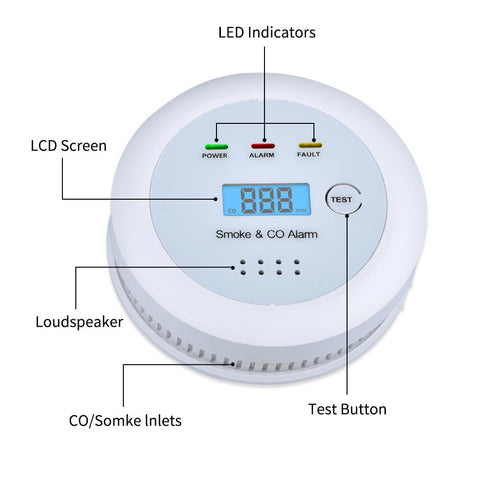 TALLPOWER 2in1 test button enables quick audible checks anytime.