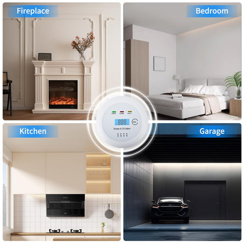 TALLPOWER carbon monoxide detector with electrochemical sensor for CO monitoring