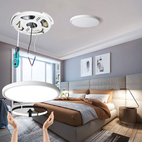 Taloya milk white housing retains fresh appearance over time in busy rooms.