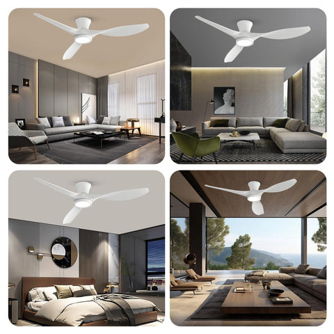 Three timer options displayed for the TALOYA ceiling fan