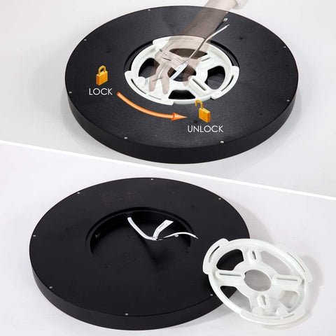 Taloya Black 6-pack LED ceiling fixture close-up of fire-resistant PC body.