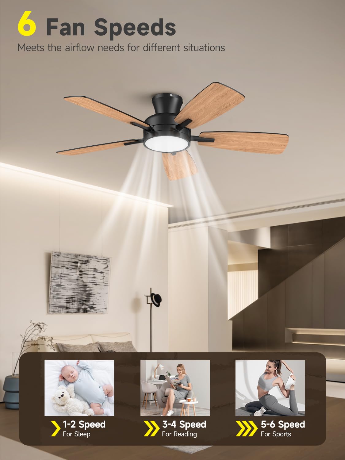 Taloya dimmable light with 3000K to 6500K color temperature for any mood.