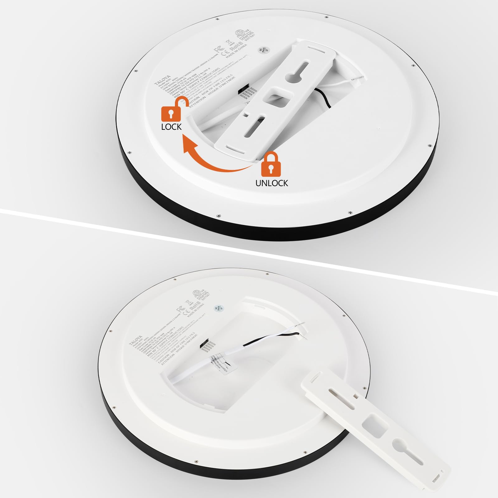 TALOYA easy installation LED ceiling light with quick setup