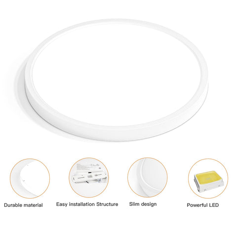 Taloya edge-lit technology provides even, flicker-free lighting across living spaces