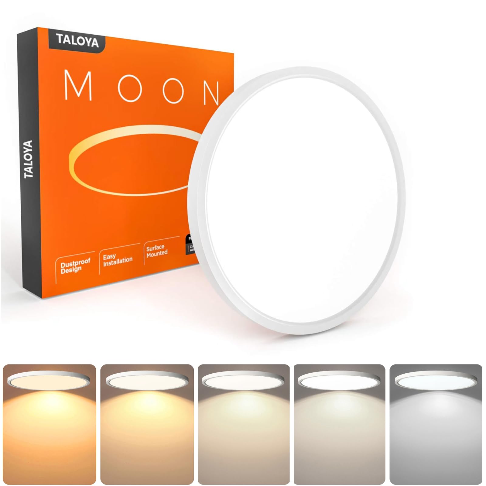 Taloya flush mount ceiling light with milk white shell enhances bedrooms with soft, even illumination.
