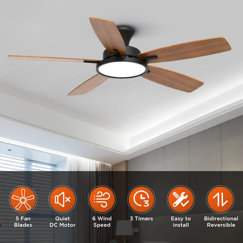 TALOYA flush-mount design blending with ceilings for a neat room look