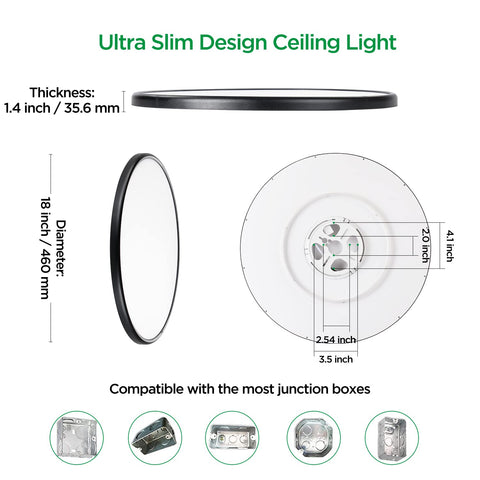 Taloya modern minimalist round fixture suitable for living rooms, kitchens, and offices.
