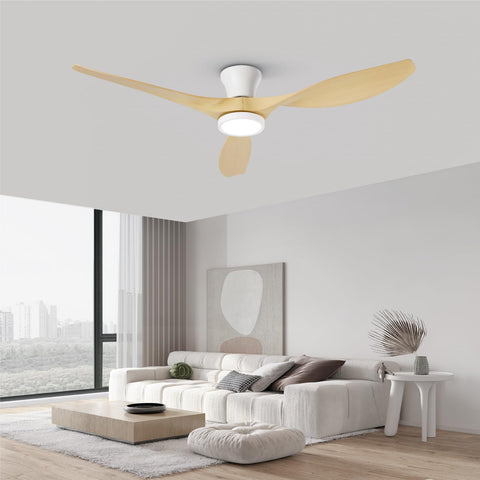 Taloya wide-blade design offering year-round airflow in living spaces