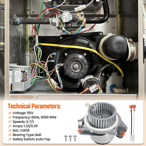 Talspity thermal protection inducer guards against overheating during operation.