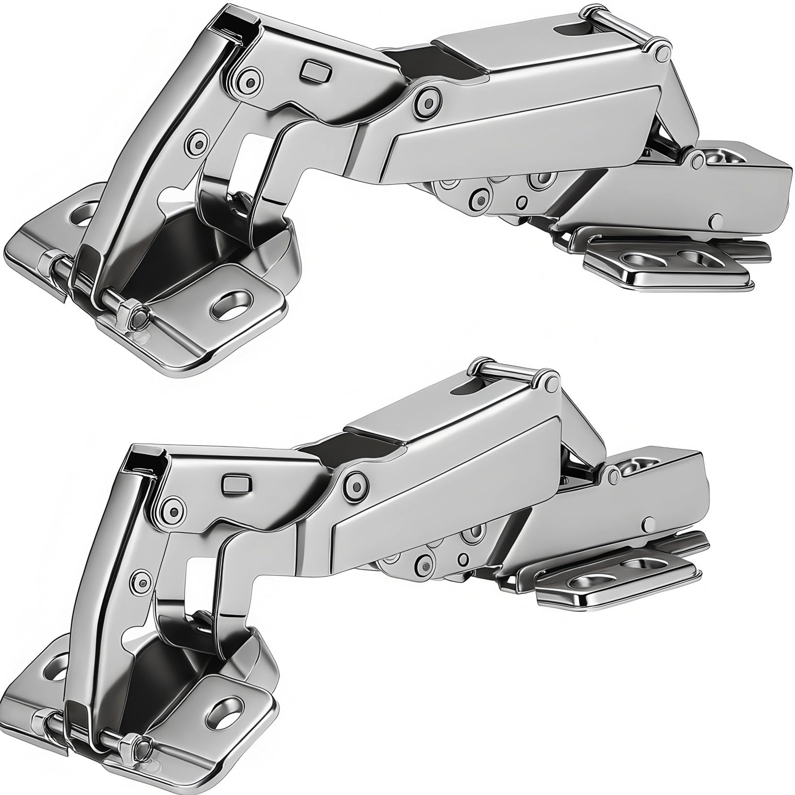 TamBee 175-degree hinges on frameless cabinet doors enable smooth, durable operation.