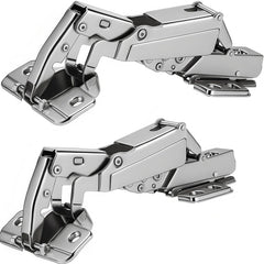 TamBee 175-degree hinges on frameless cabinet doors enable smooth, durable operation.