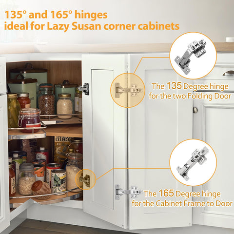 TamBee 3D adjustment enables precise door alignment in corner cabinets.