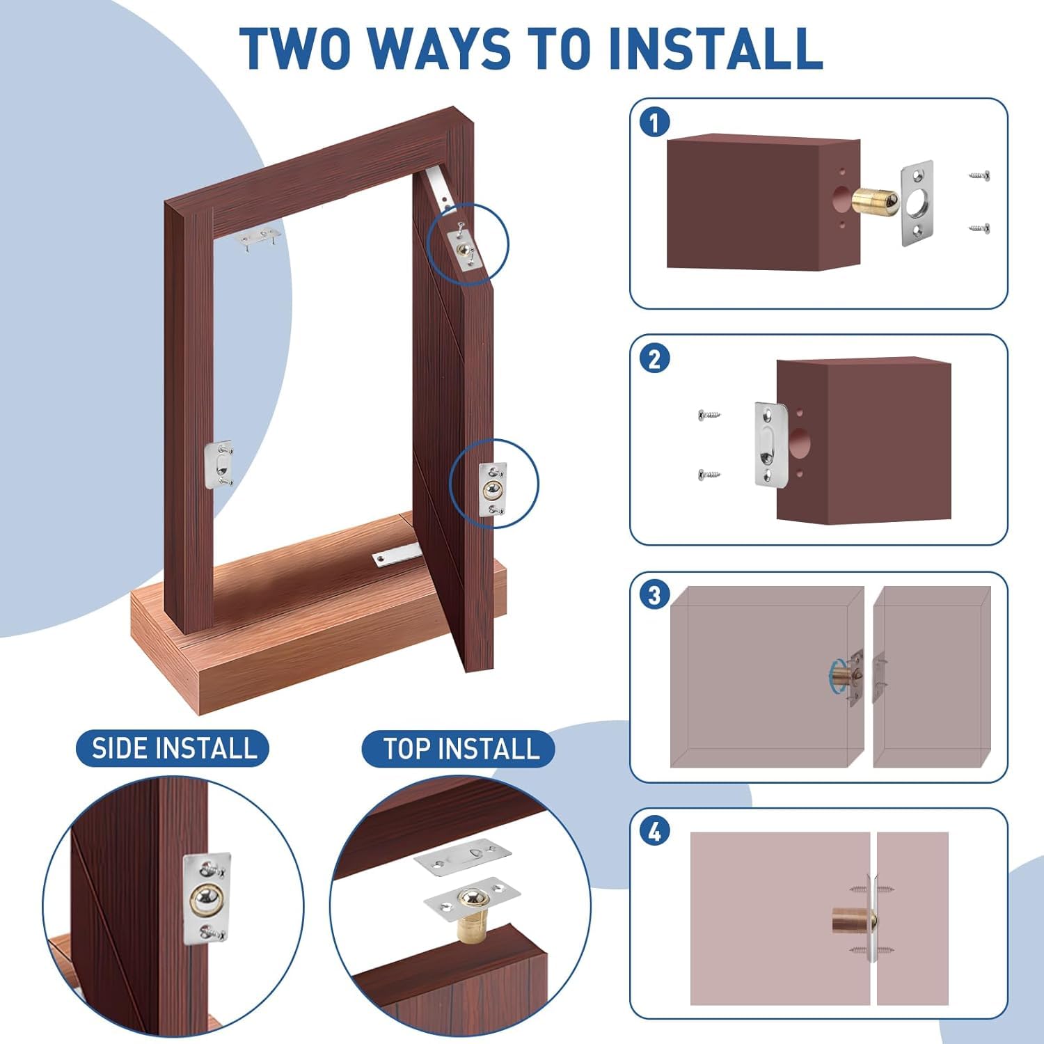 TamBee bookcase door application for concealment