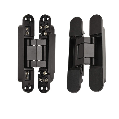 TamBee hidden door hinge with 180-degree swing enabling smooth concealed door operation.