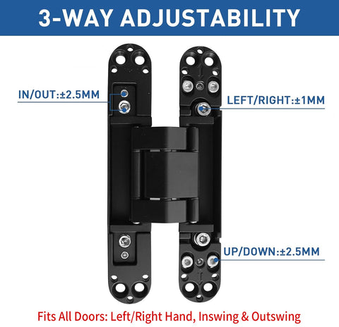 TamBee hidden door hinge silent operation illustrating quiet opening and closing