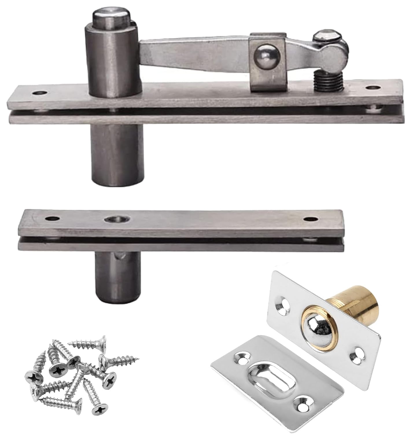 TamBee pivot hinge top part shows sturdy 130x25mm plate for secret door stability.