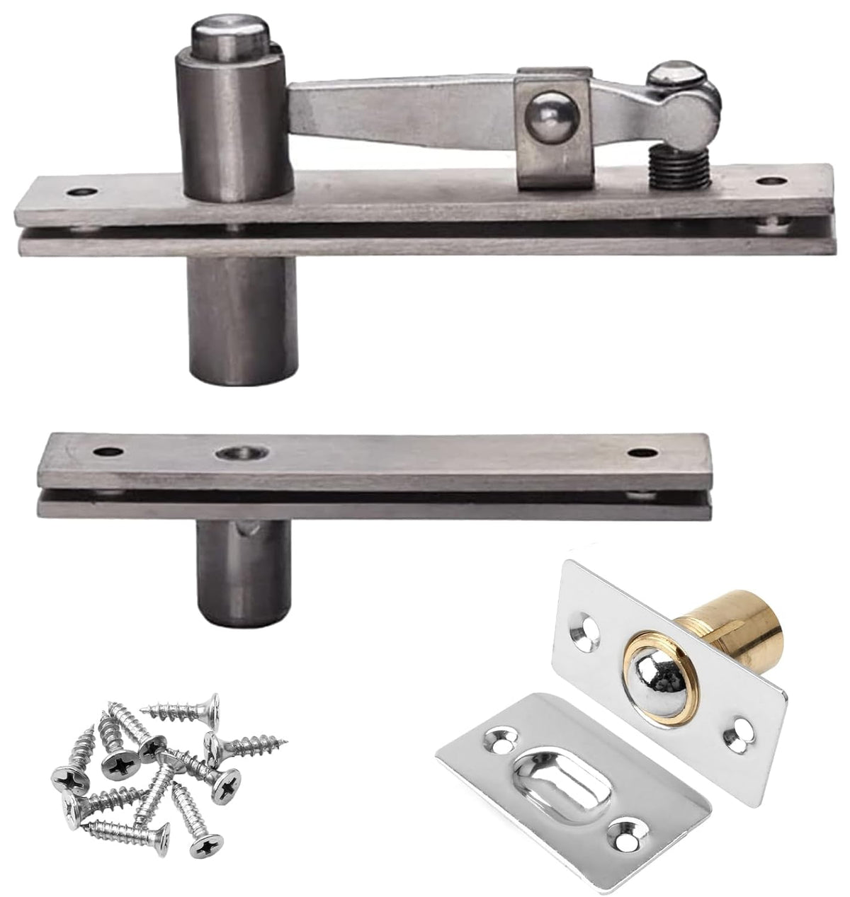 TamBee pivot hinge top part shows sturdy 130x25mm plate for secret door stability.
