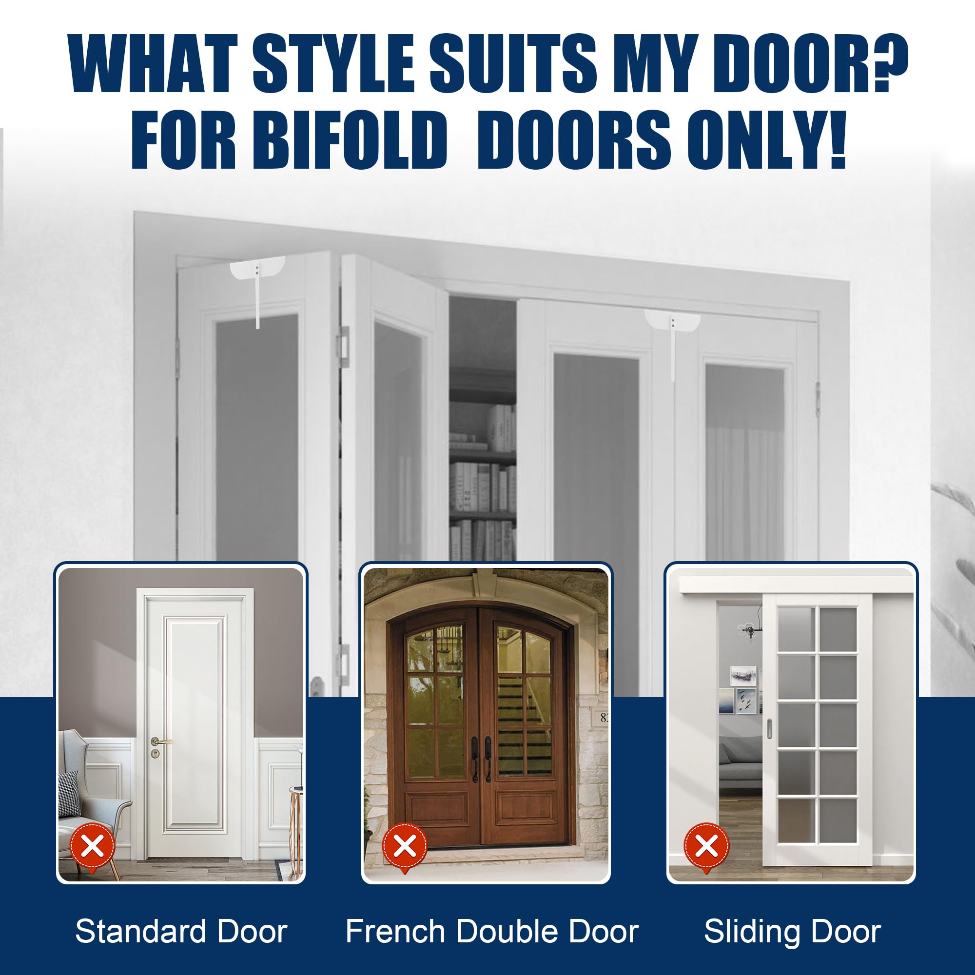 TAMIDN Bifold Door Lock durability closeup highlighting painted metal build for lasting use