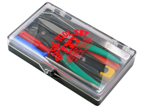 Tamiya TAM74016 basic tool set in sealed package for reliable protection.