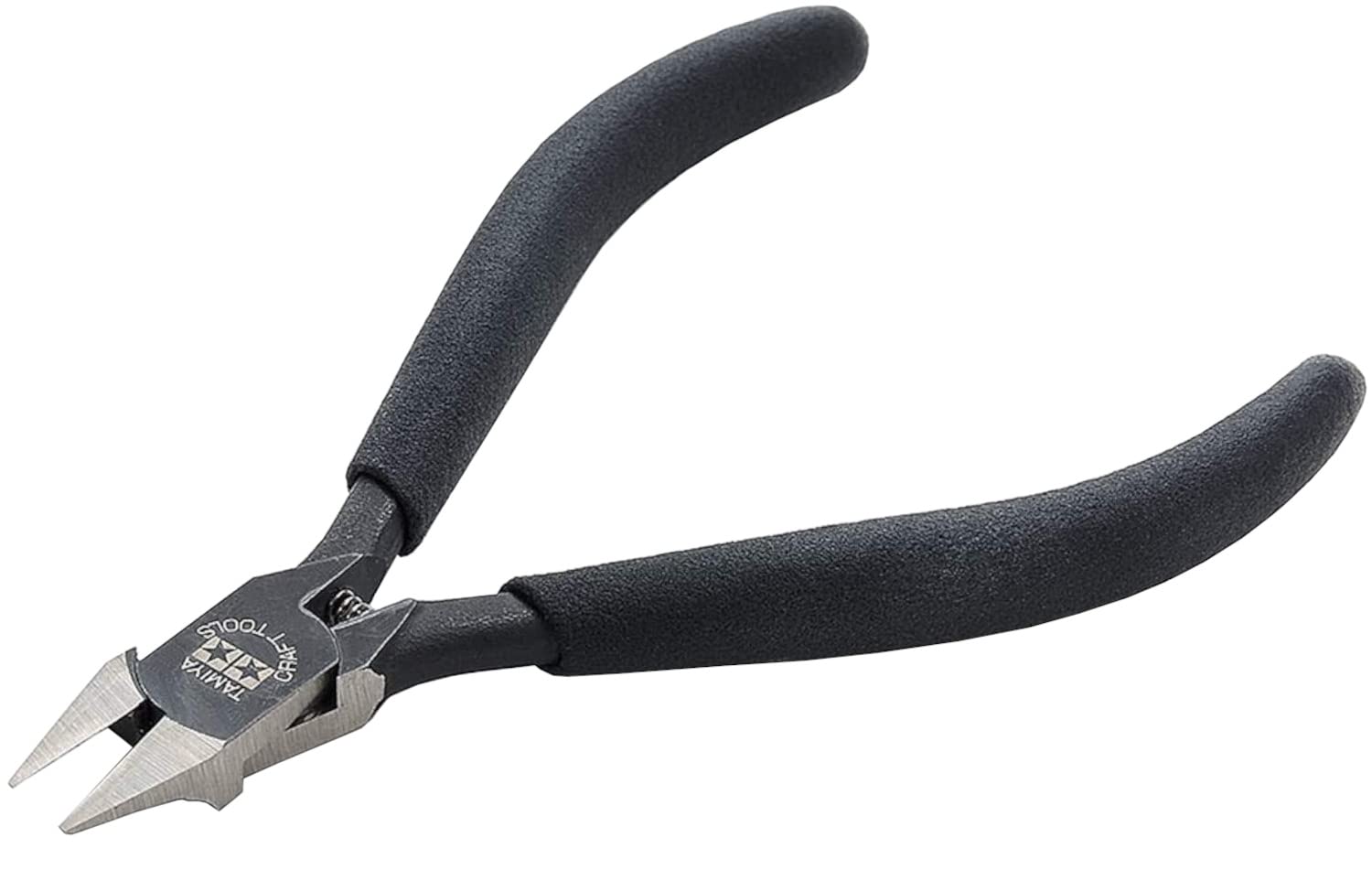 Tamiya TAM74035 sharp pointed side cutter front view for precise model cuts