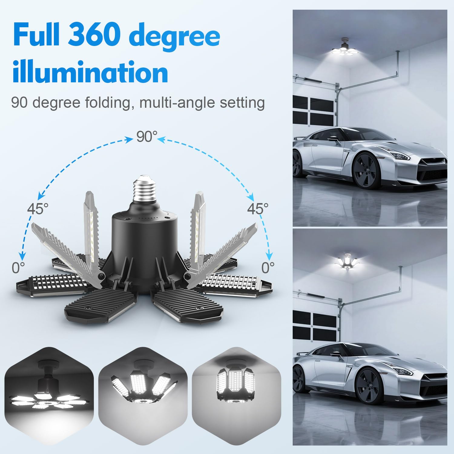 Tanbaby 6500K daylight LED for clear visibility in basements and attics