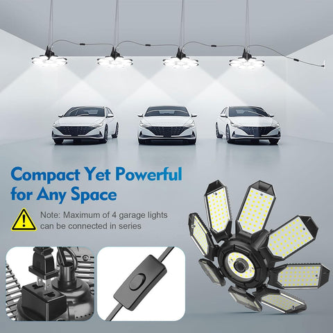 8+1 deformable panel design on TANBABY lights enables flexible 360° lighting