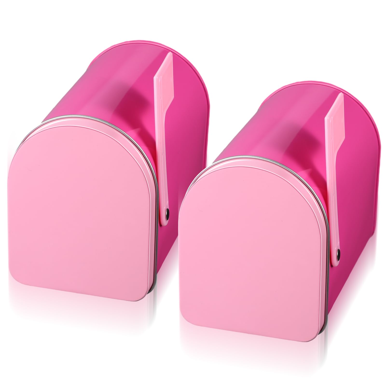 Tandefio pink tinmailbox set for classroom crafts and party gifts.