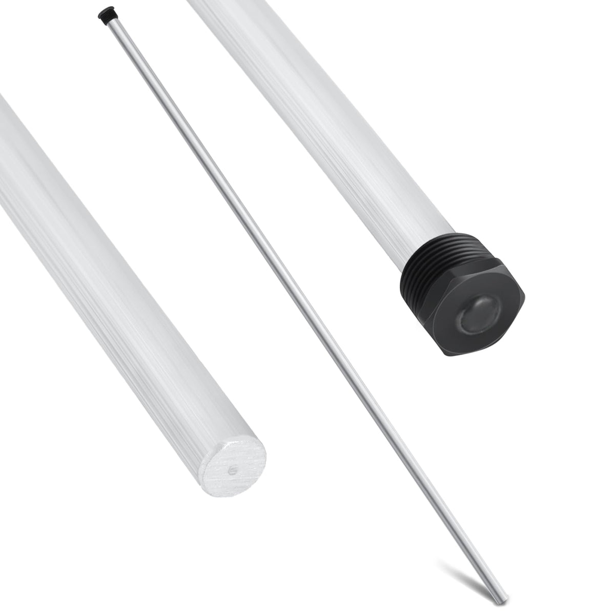 Tandefio anode rod 44-inch length provides durable protection for hot water heaters against tank corrosion.