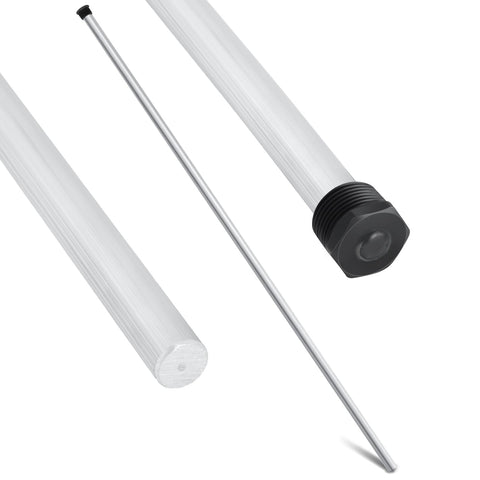 Tandefio anode rod 44-inch length provides durable protection for hot water heaters against tank corrosion.