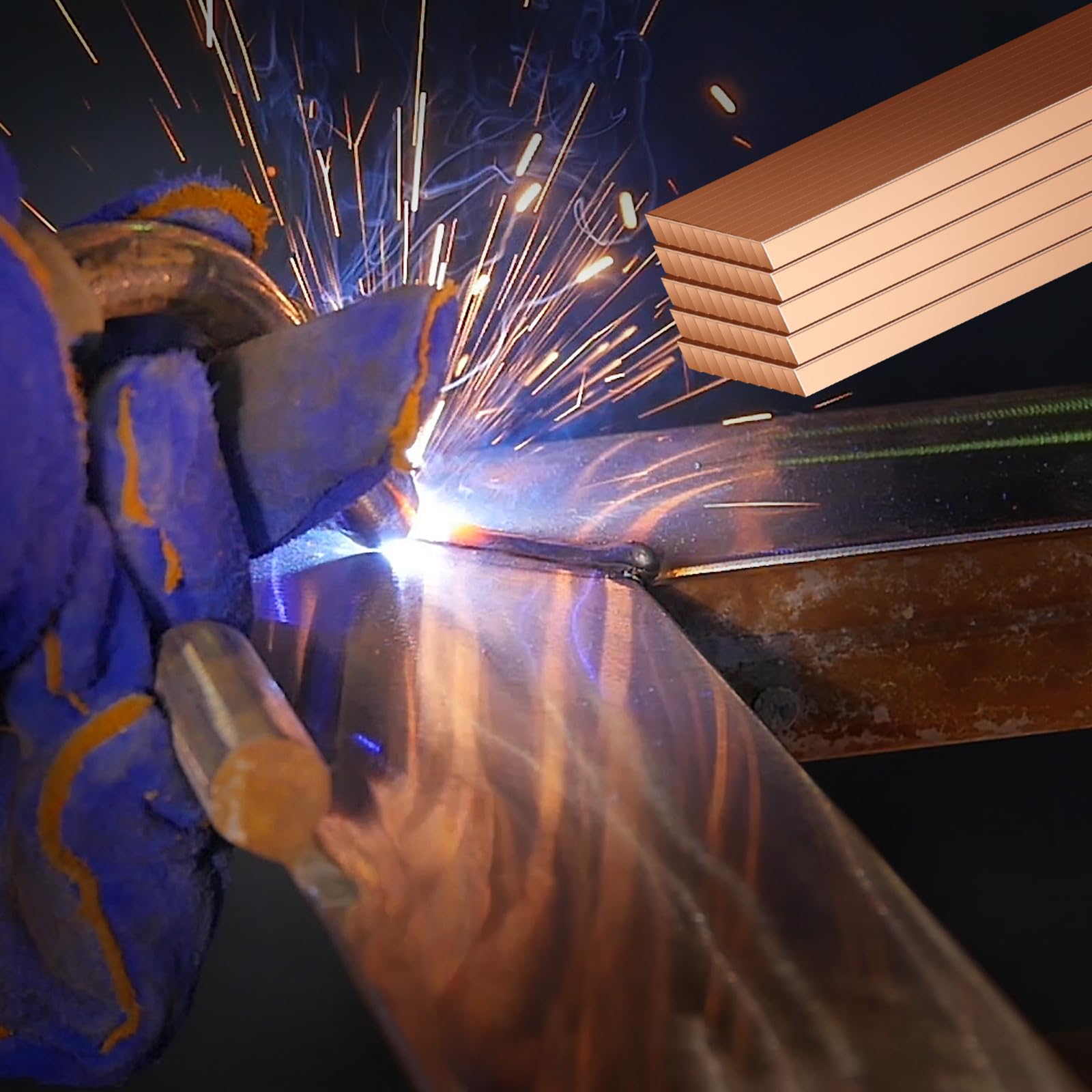 Tandefio workspace prep and surface cleaning for brazing tasks.
