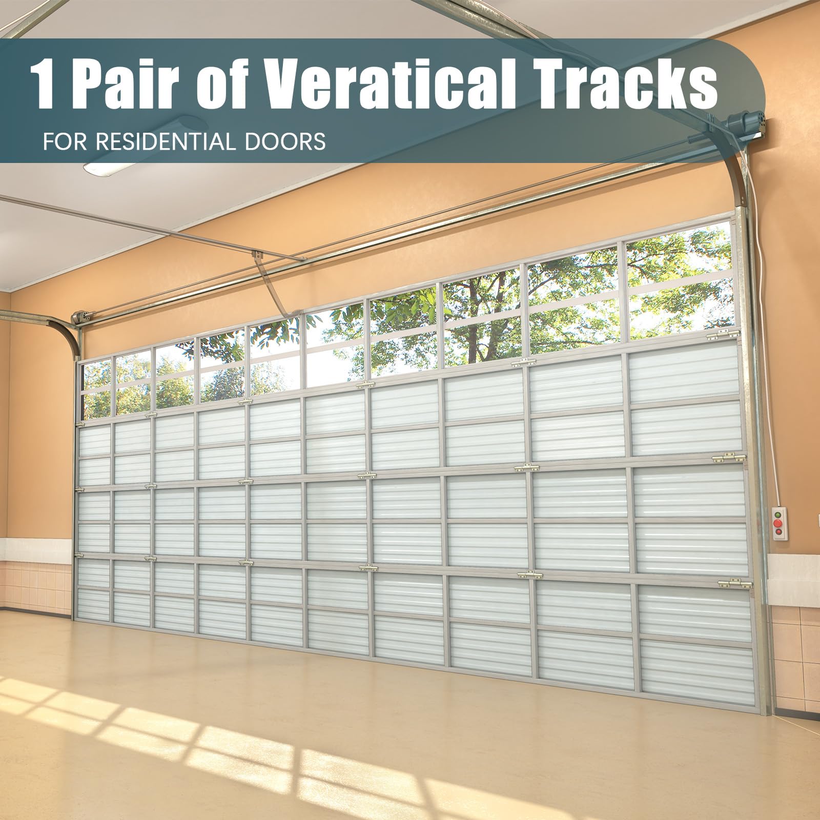 Tandefio galvanized steel track resists rust for long-lasting performance.