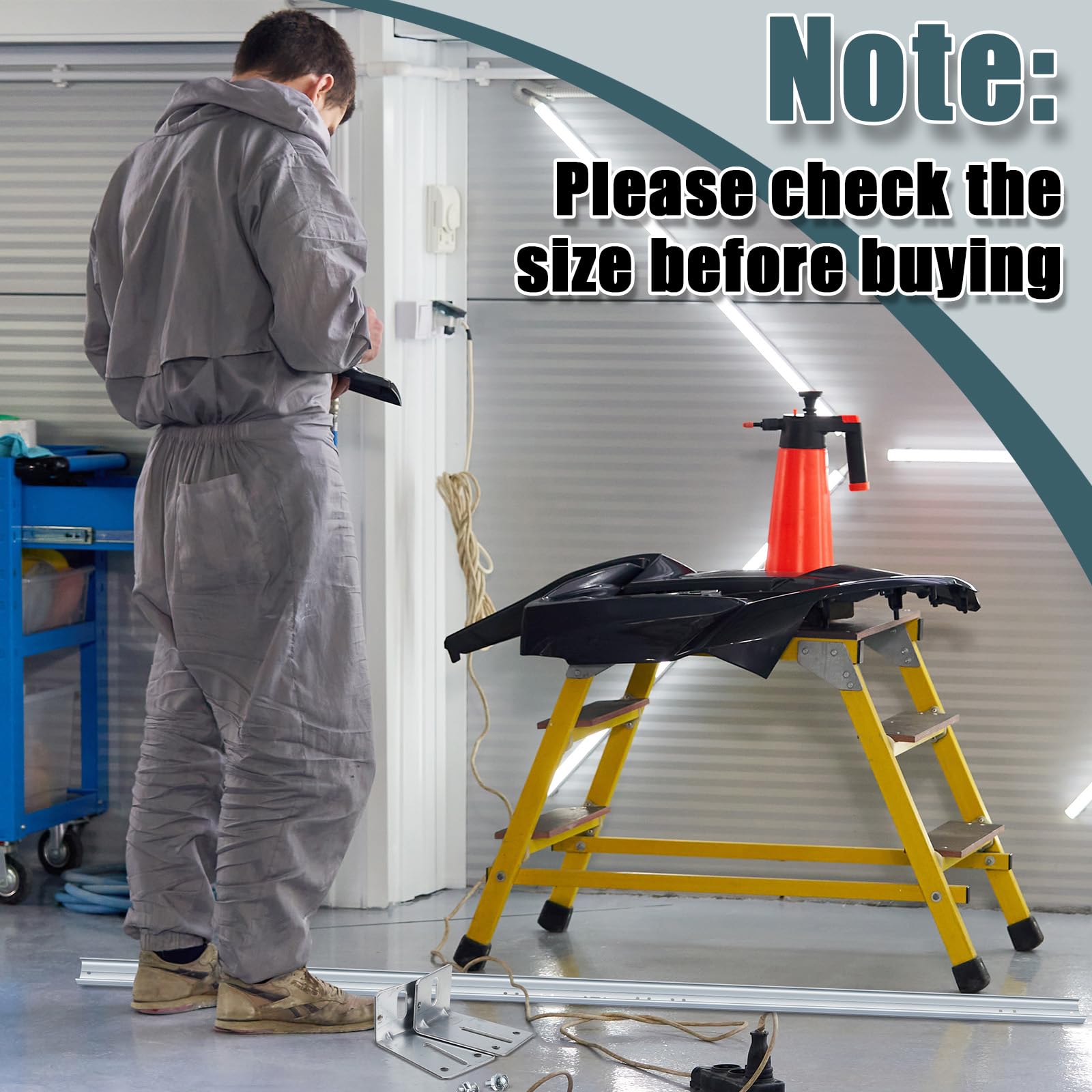 Tandefio installation kit for DIY projects, enabling smooth door operation.