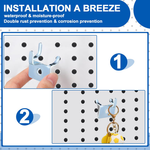 Tandefio galvanized hooks provide durable support for frames.