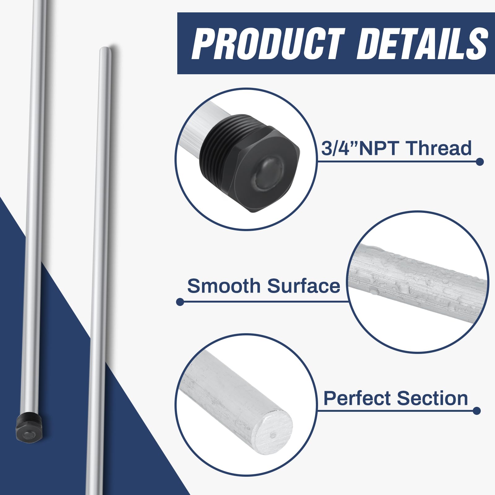Tandefio odor-control feature helps reduce unpleasant water smell.