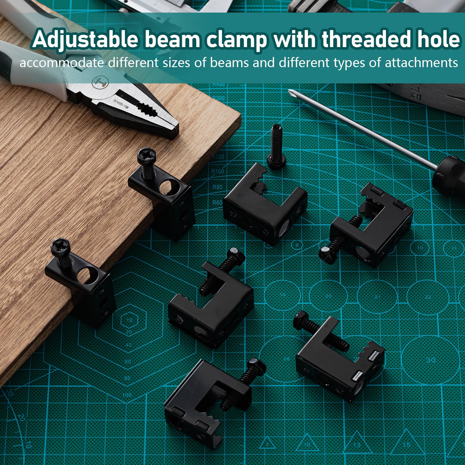 Tandefio clamps provide stable weight distribution for pipes and cables.