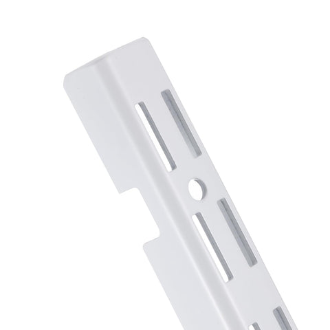 Tandefio shelf pilaster with square cutouts ensures strong mounting.