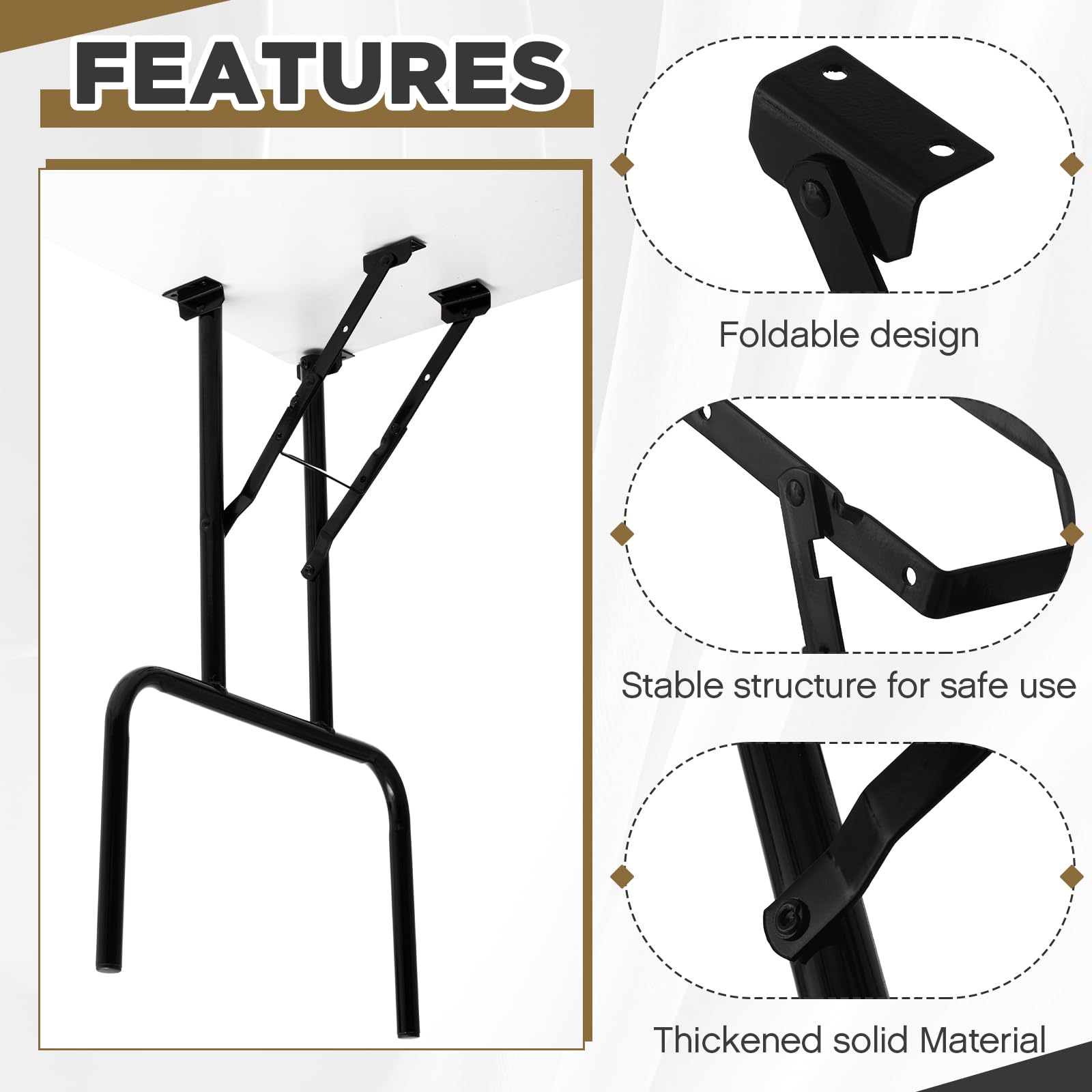 Tandefio table leg dimensions display 28.9 inches tall and 22 inches wide.