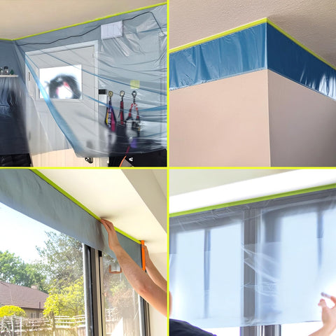 Tangibay masking solution works on walls, trim, tile, metal, glass and more.
